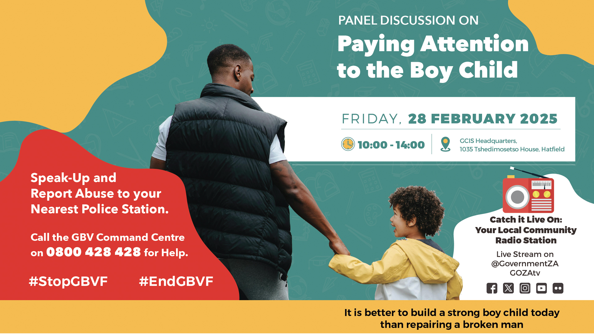 Panel discussion on Paying Attention to the Boy Child AT THE GCIS