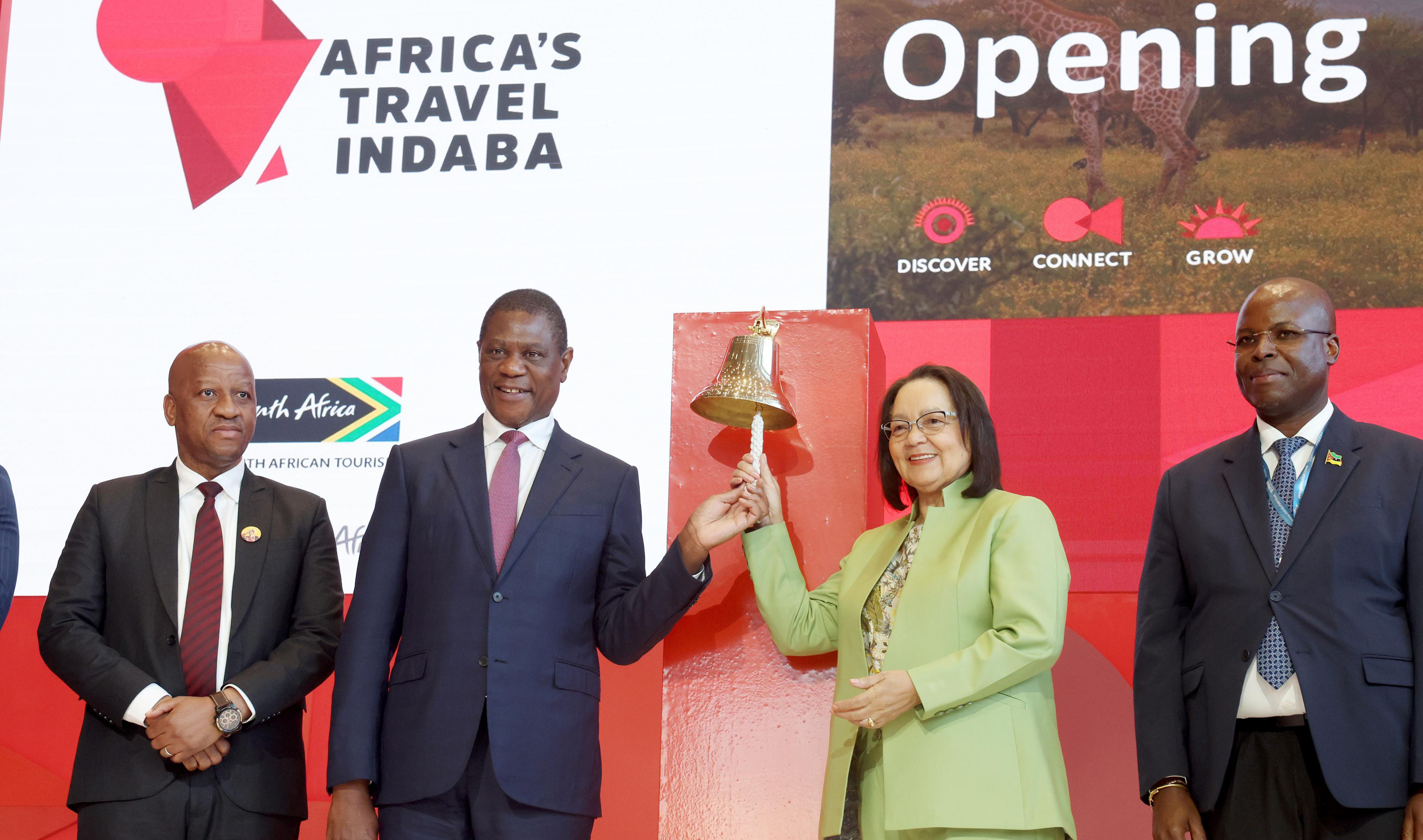 Deputy President Paul Mashatile addresses the Africa Travel Indaba