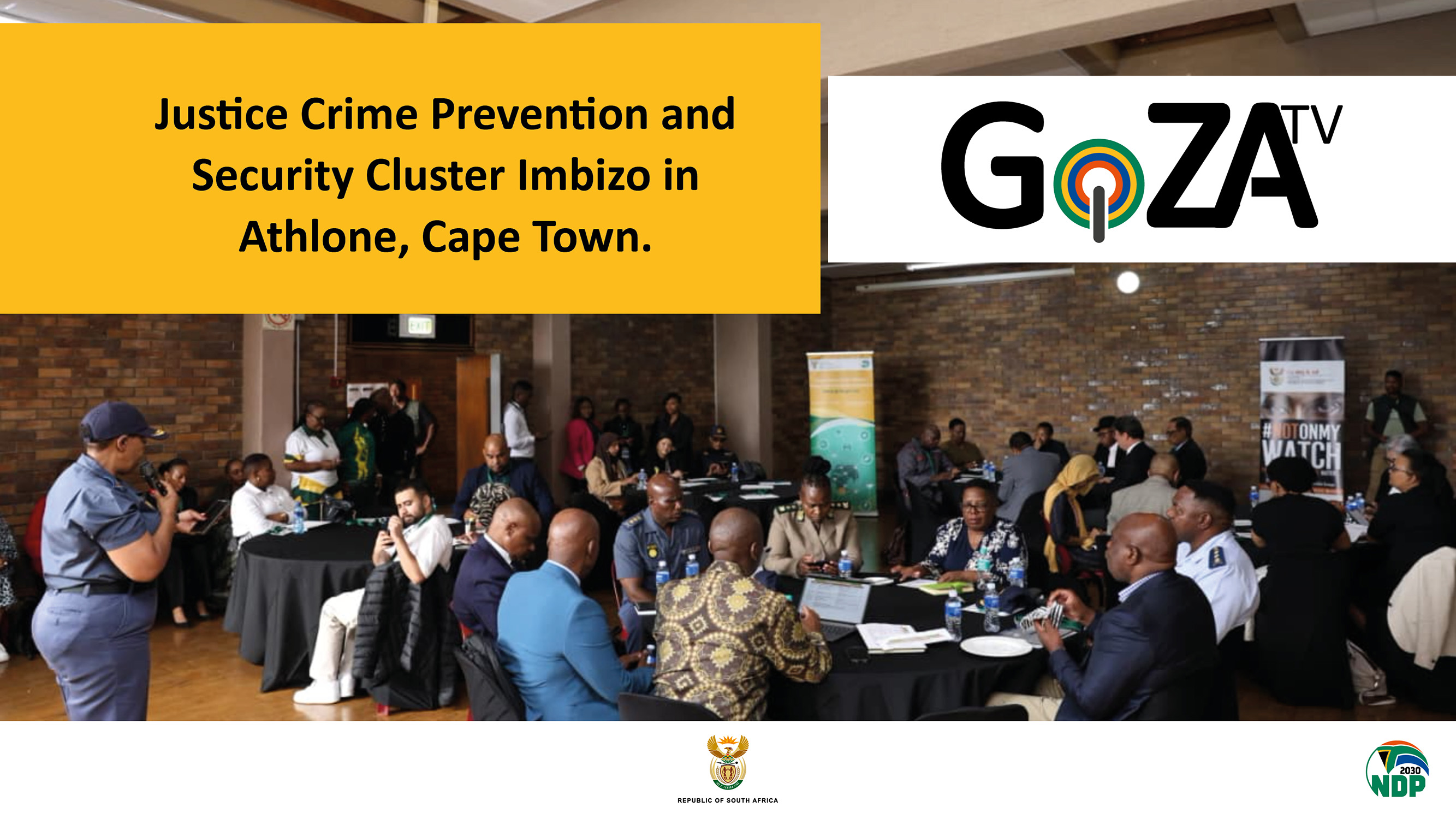 Justice Crime Prevention and Security Cluster Imbizo in Athlone, Cape Town.
