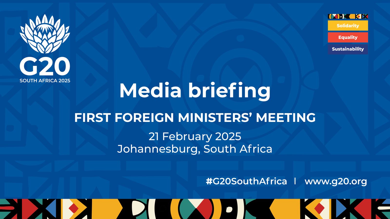 G20 Foreign Ministers meeting closing media briefing