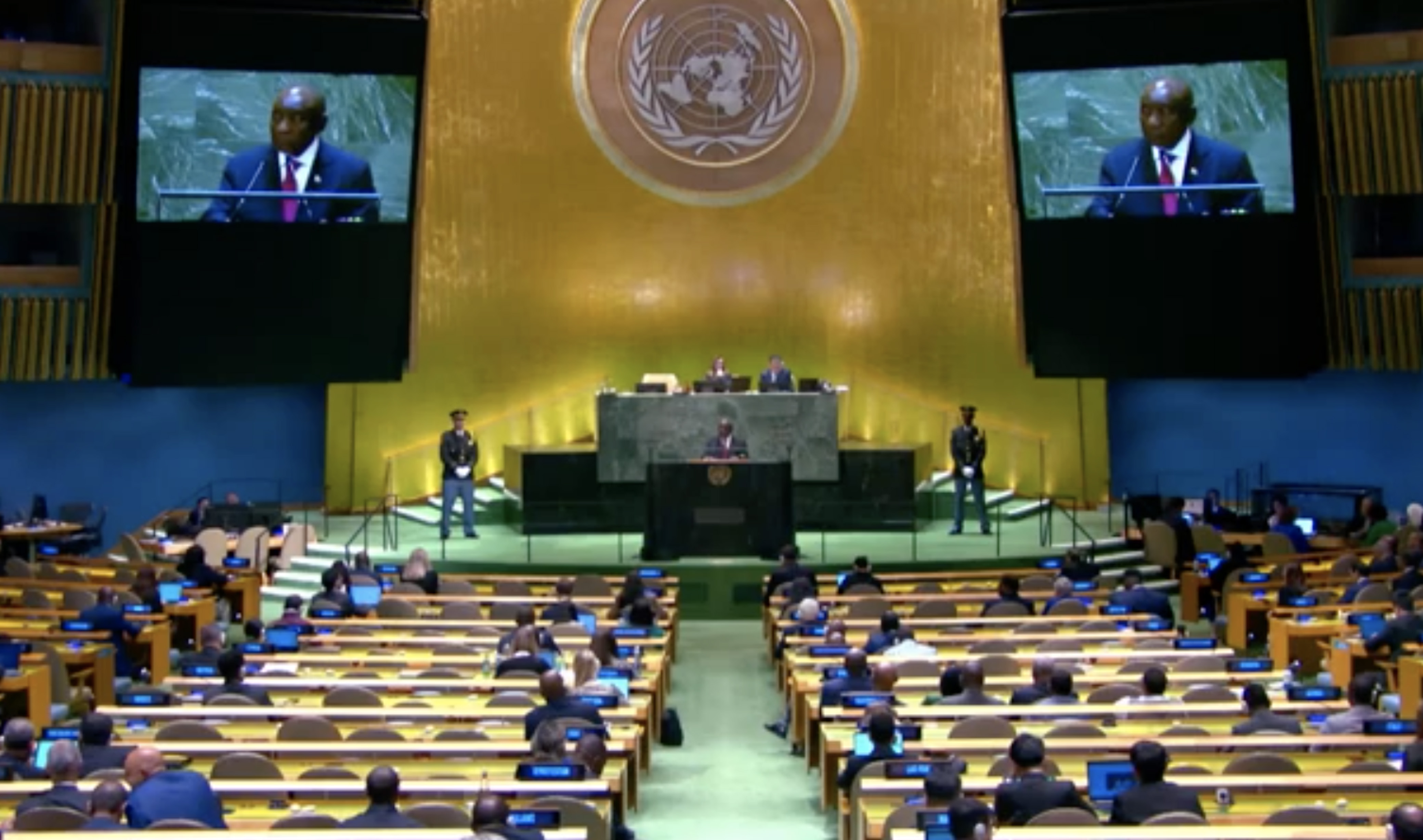 President Cyril Ramaphosa addresses the 79th Session of the United Nations General Assembly.