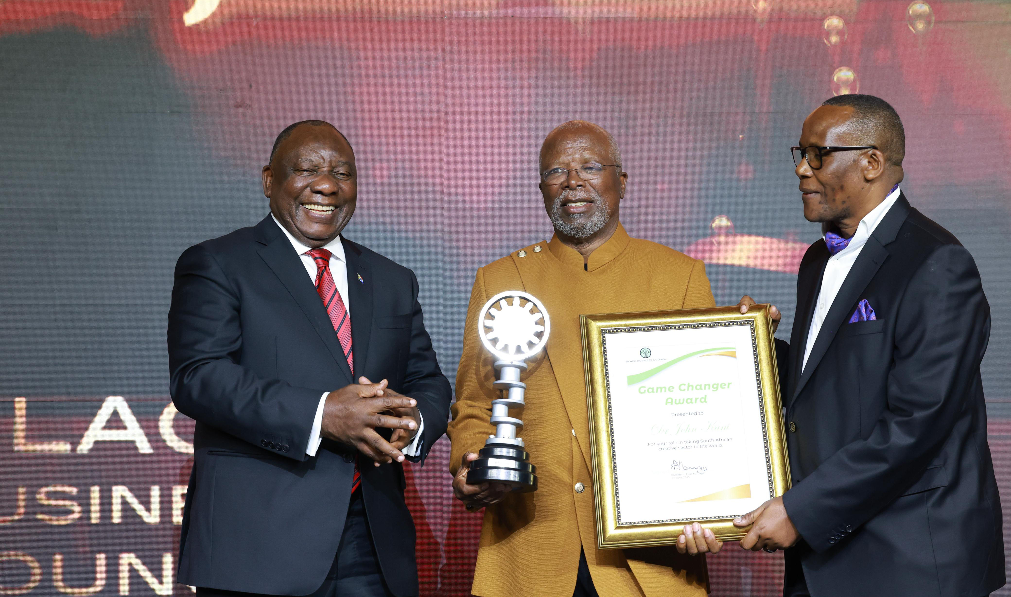 President Cyril Ramaphosa addresses the annual Black Business Council Summit Gala and Awards Dinner