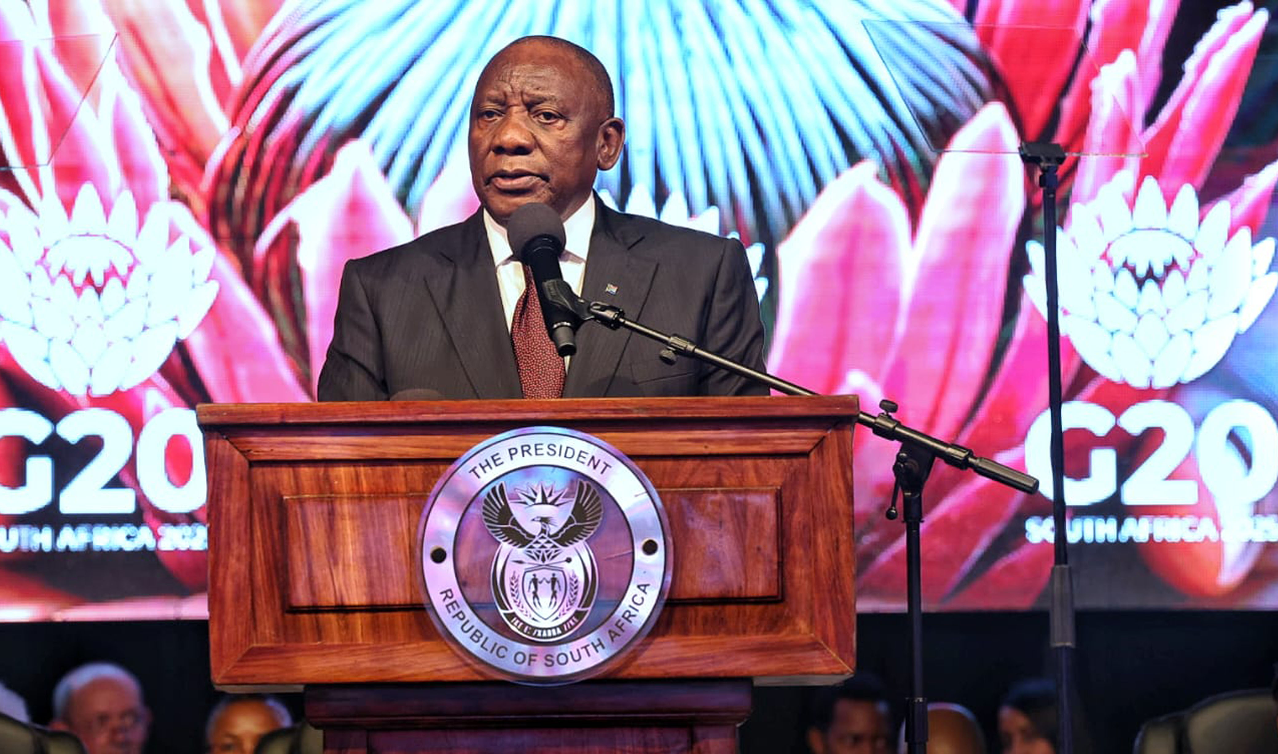 President Ramaphosa addresses the Group of 20 (G20) Foreign Ministers Meeting in Johannesburg