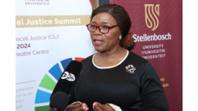 Prof Thuli Madonsela (Director for Social Justice) at the Social Justice Summit 2024