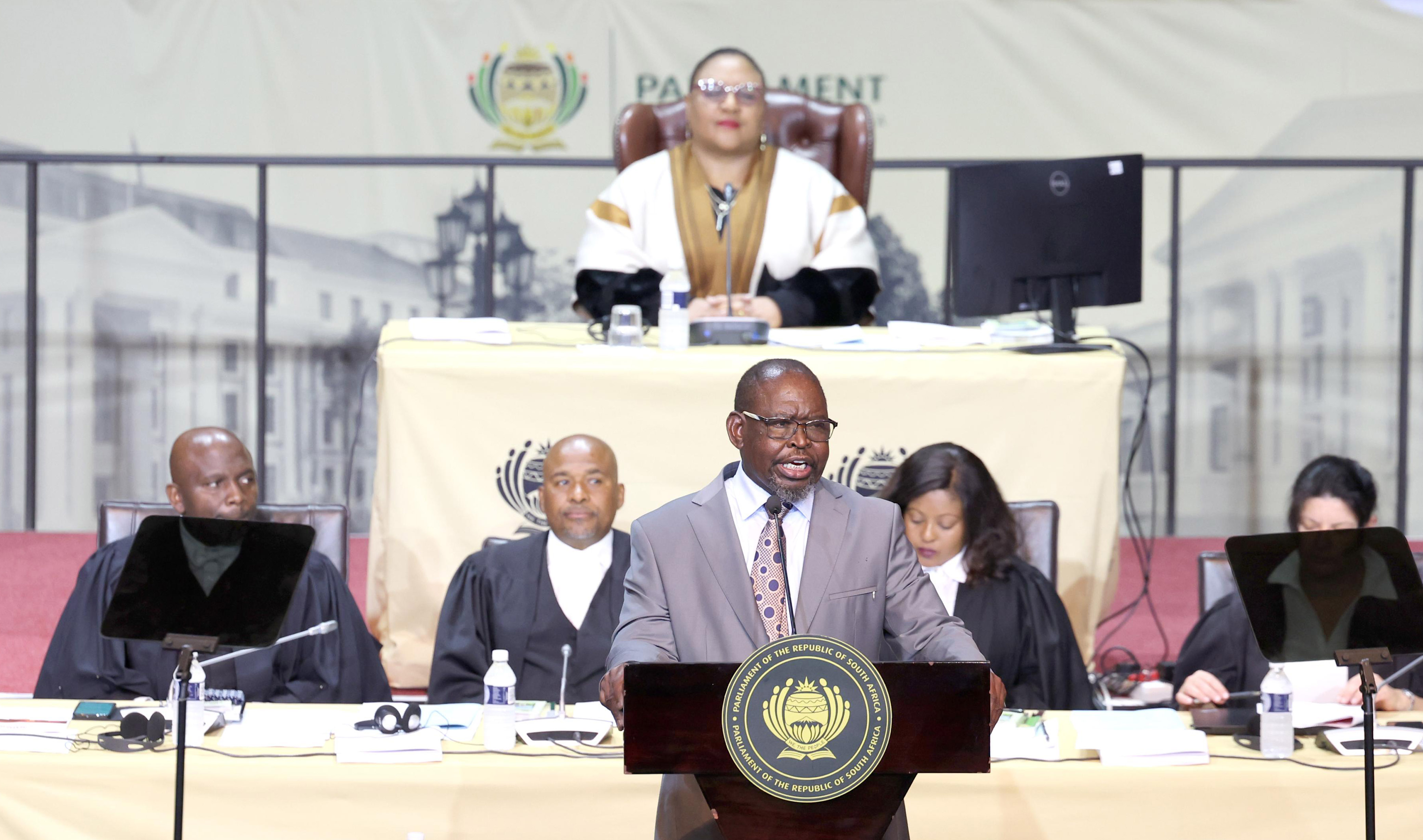The Minister of Finance, Mr Enoch Godongwana tables the 2025 Budget in Parliament.