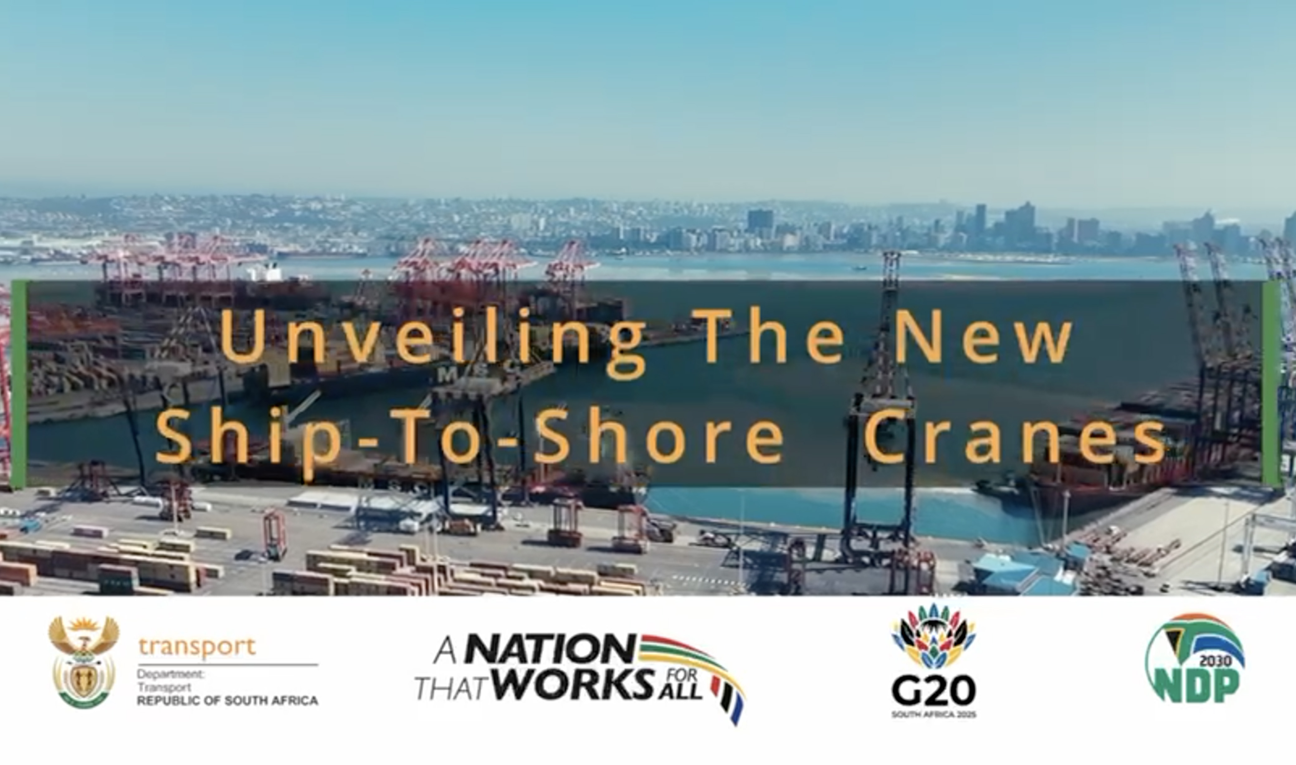 Unveling the new Ship-To-Shore Cranes
